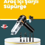 Araç İçi Derinlemesine Temizlik İçin Kompakt ve Ergonomik El Süpürgesi - Vipsepet