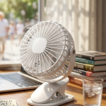 Şarjda ve Fişte Çalışabilen Portatif Mini Fan - Vipsepet