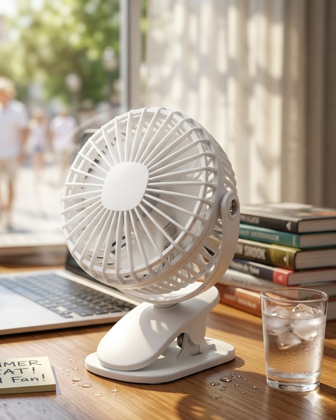 4-31 Şarjda ve Fişte Çalışabilen Portatif Mini Fan - Vipsepet - Görsel 1