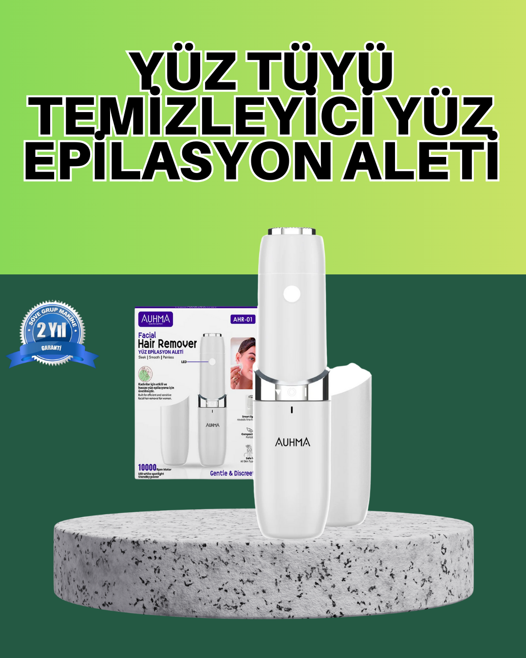 4-34 Hassas Ciltler İçin LED Destekli Yüz Epilasyon Cihazı - Vipsepet - Görsel 1