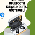 Gerçek Kablosuz Kulaklık – Bluetooth 5.0, Şarj Kutulu, Parmak İzi Kontrollü - vipsepet