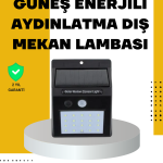 144 LED'li Geniş Aydınlatma Alanına Sahip Güneş Enerjili Güvenlik Lambası - Vipsepet