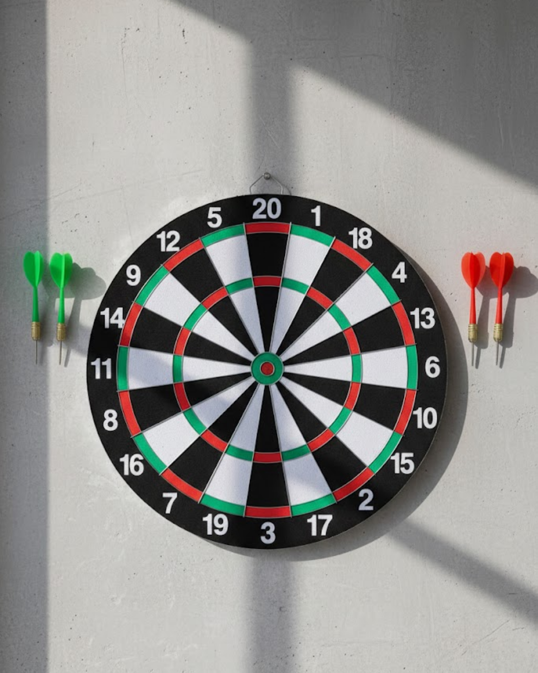 4-42 Ev ve Oyun Alanları İçin Dart Tahtası 12 İnç 4 Dart Oku Dahil - Vipsepet - Görsel 1