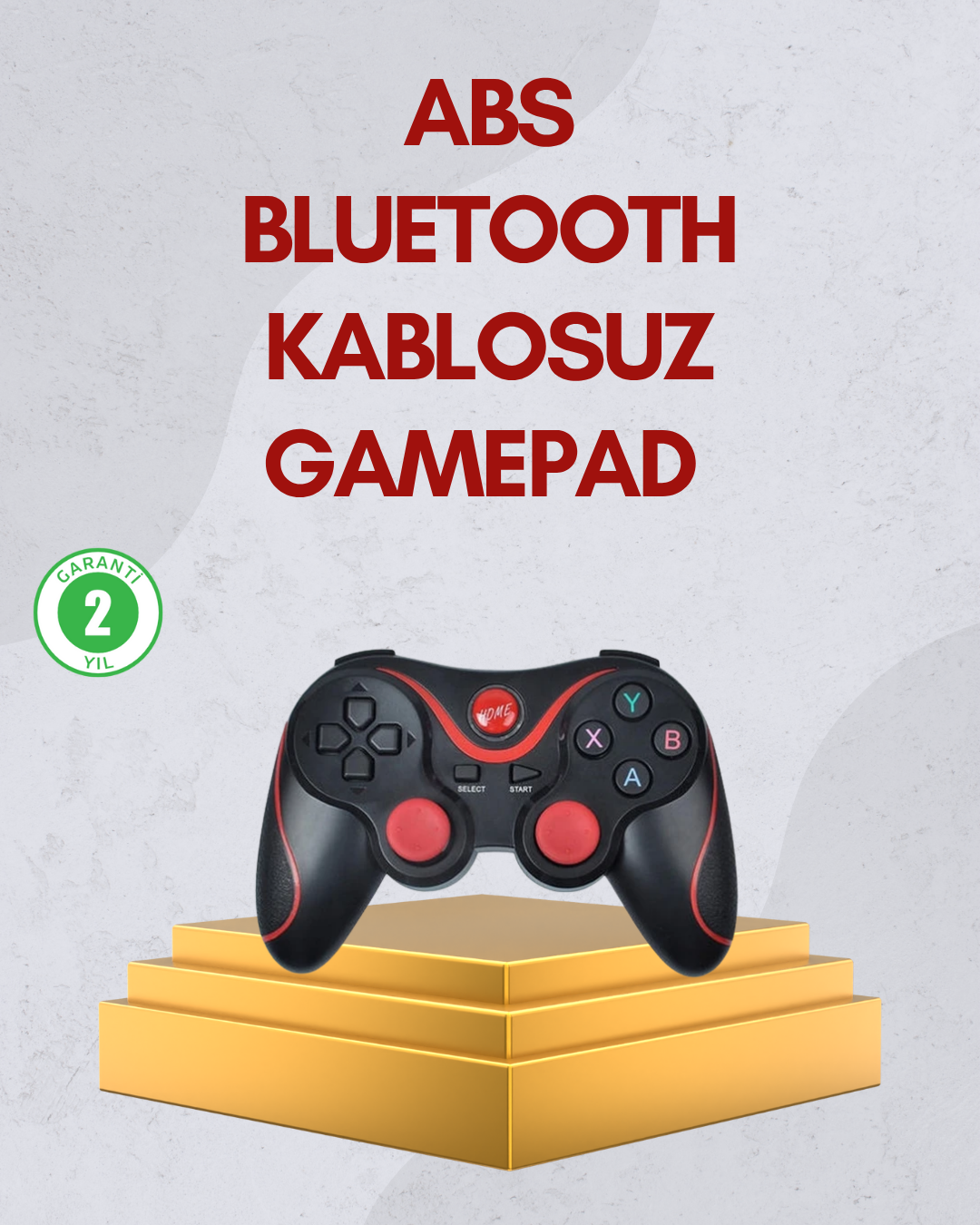 4-44 Ergonomik Tasarımlı Kablosuz Bluetooth Gamepad Titreşimli - Vipsepet - Görsel 1