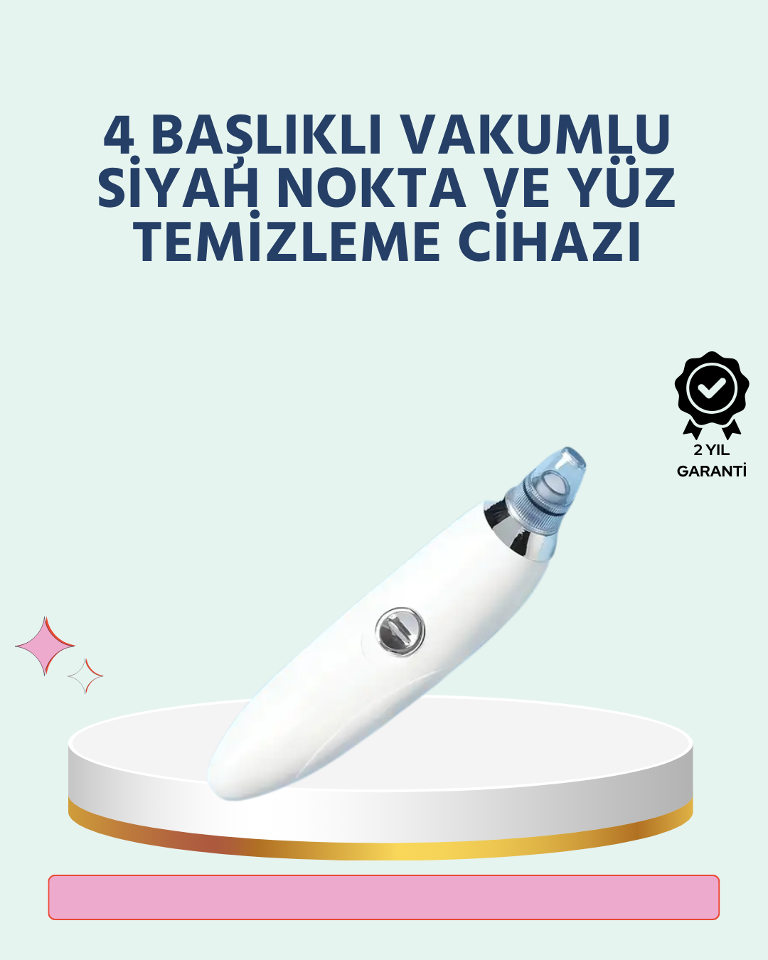 4-47 Cilt Dostu Vakumlu Siyah Nokta Temizleyici – Siyah Nokta, Yağ ve Makyaj Kalıntılarına Karşı - Vipsepet - Görsel 1