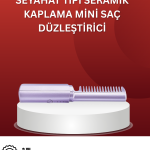Isıtmalı Saç Düzleştirici Fırça – Kablosuz ve Hafif Tasarım - Vipsepet