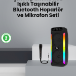Taşınabilir Şarjlı Hoparlör USB, SD Kart, AUX Girişli - Vipsepet