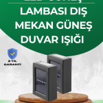 Şeffaf Abajurlu Duvar Tipi Solar Işık - Vipsepet