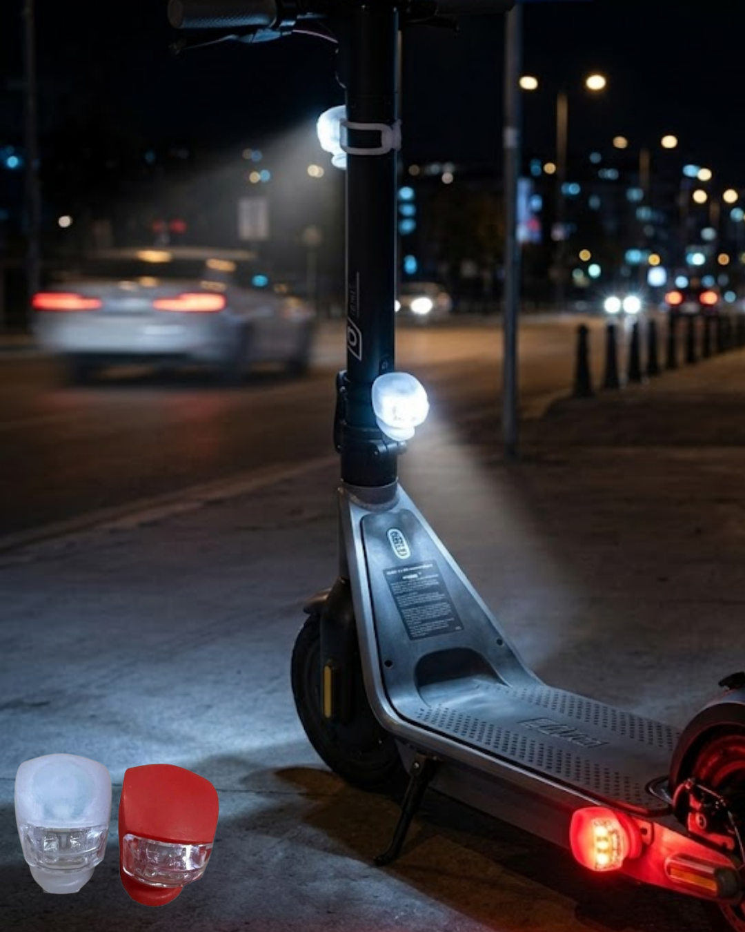 4-52 Bisiklet Emniyet Lambası 2li Set Güçlü LED Çakar Işık - vipsepet - Görsel 1