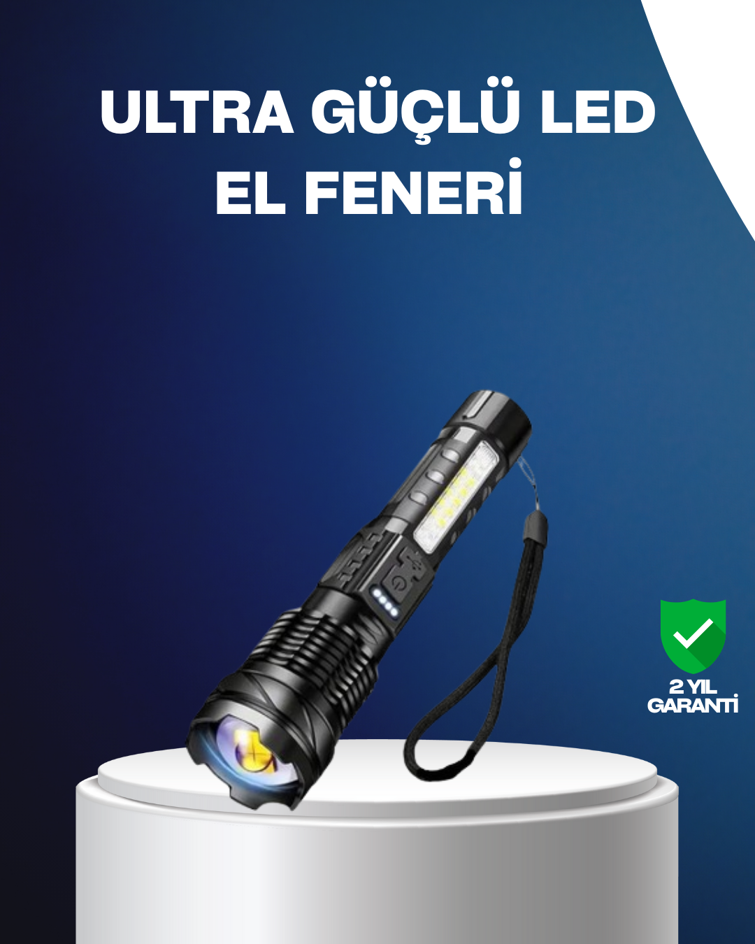4-52 Outdoor ve Acil Durum İçin Güçlü LED El Feneri - Vipsepet - Görsel 1