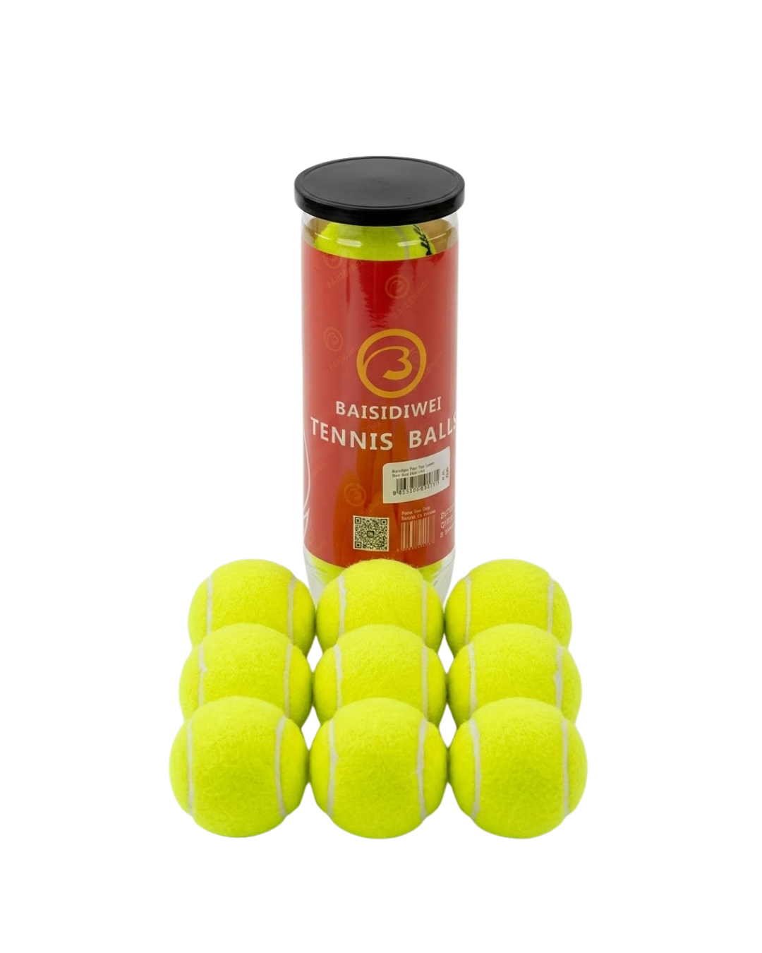 4-53 Dayanıklı Tenis Topu 9’lu Set Yüksek Performans ve Dengeli Zıplama - Vipsepet - Görsel 1