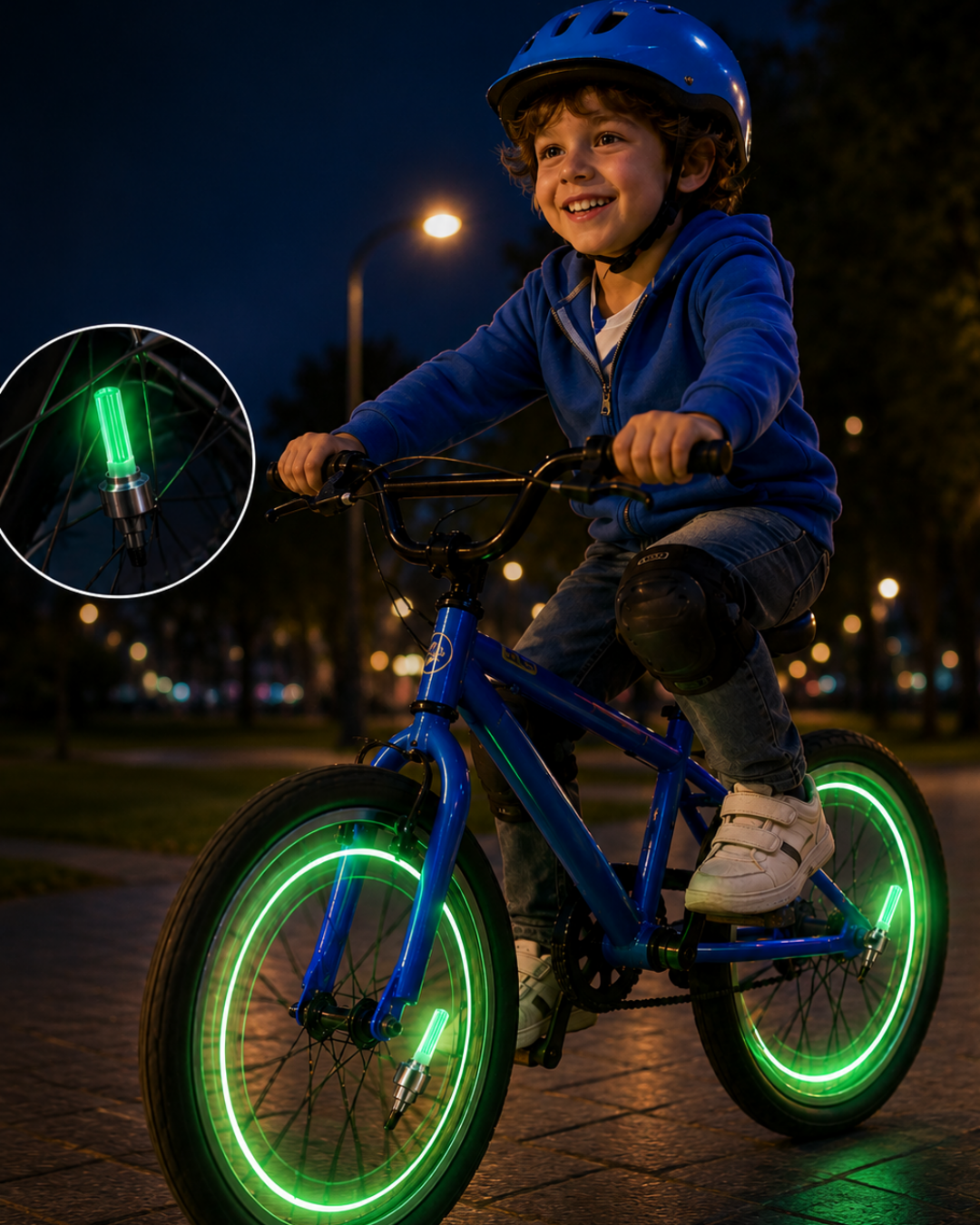 4-53 Araç Sibop LED Işığı 2li Set Bisiklet Motosiklet Jant Lambası - vipsepet - Görsel 1