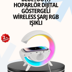 15W Hızlı Şarj Destekli LED Atmosfer Işığı ve Alarm Fonksiyonlu Lamba - Vipsepet
