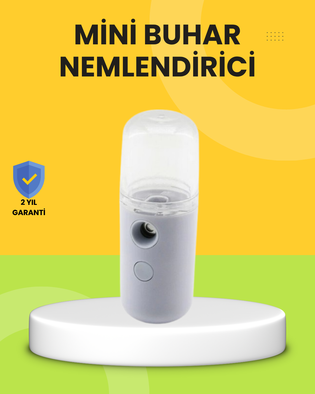 4-67 Kablosuz Şarjlı Buharlı Nemlendirici – Enerji Tasarruflu Taşınabilir Cilt Bakım Cihazı - Vipsepet - Görsel 1