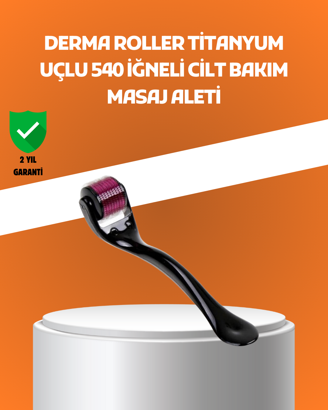 4-69 540 İğneli Titanyum Dermaroller Profesyonel Ev Tipi Cilt Yenileme Aparatı - Vipsepet - Görsel 1