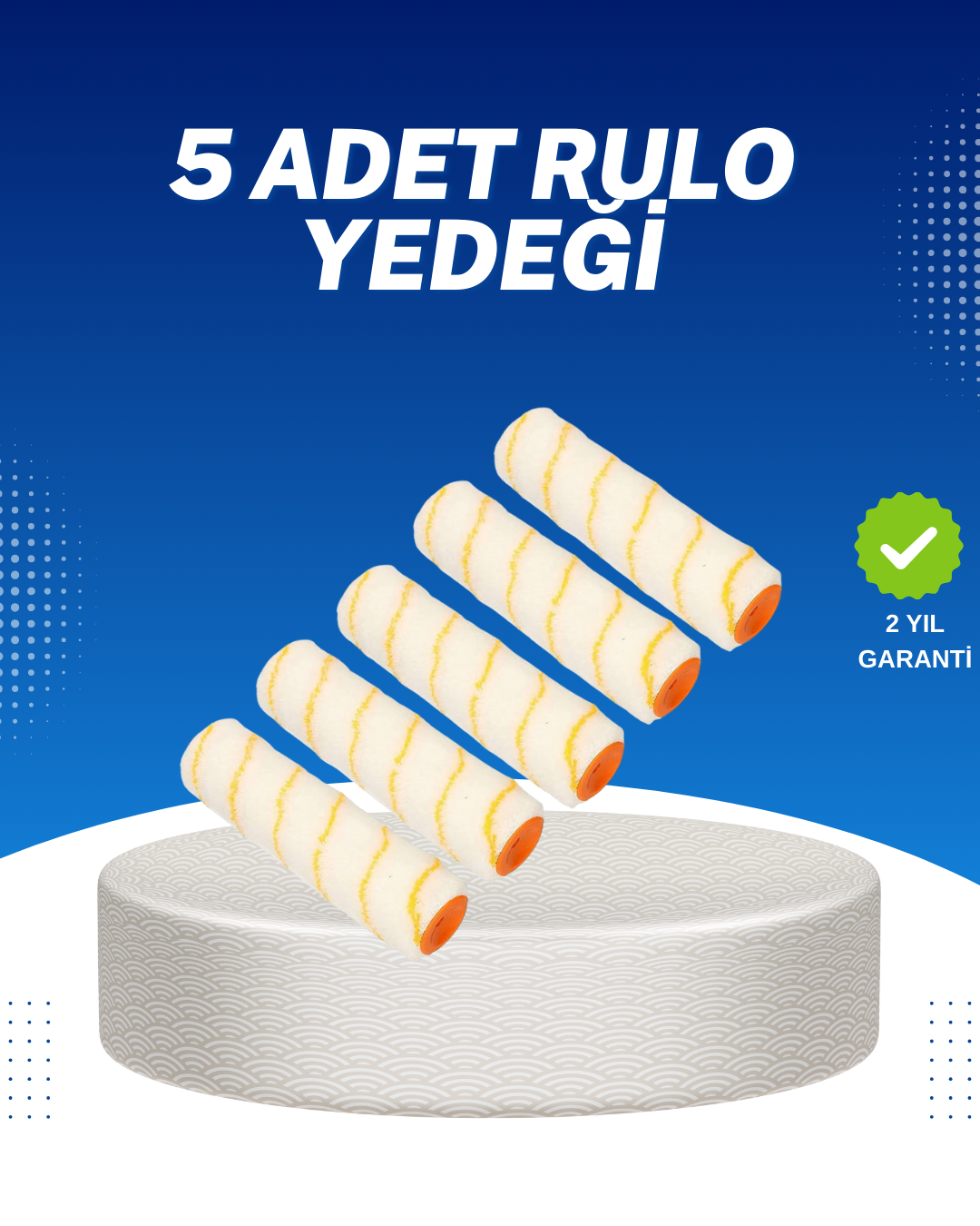 4-7 5’li Emülsiyon Boya Rulosu Duvar ve Tavan Uygulamasına Uygun - Vipsepet - Görsel 1