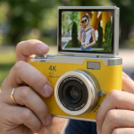 Profesyonel Çekim İçin 48 MP Dijital Kamera Flip Screen 18x Zoom Uzun Pil Ömrü - Vipsepet
