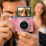 Yeni Nesil Dijital Kamera 48 MP Selfie Vlog Kamera Flip Screen Zoomlu - Vipsepet