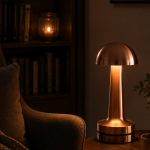 Dokunmatik Mantar Gece Lambası Bronz LED Masa Aydınlatması - Vipsepet
