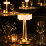 Şarjlı Gold Mantar Masa Lambası Dimmer Ayarlı Kablosuz LED Lamba - Vipsepet
