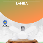 Tasarruflu Pervane LED Ampül 4 Kollu 60 Watt Geniş Alan Aydınlatma - Vipsepet