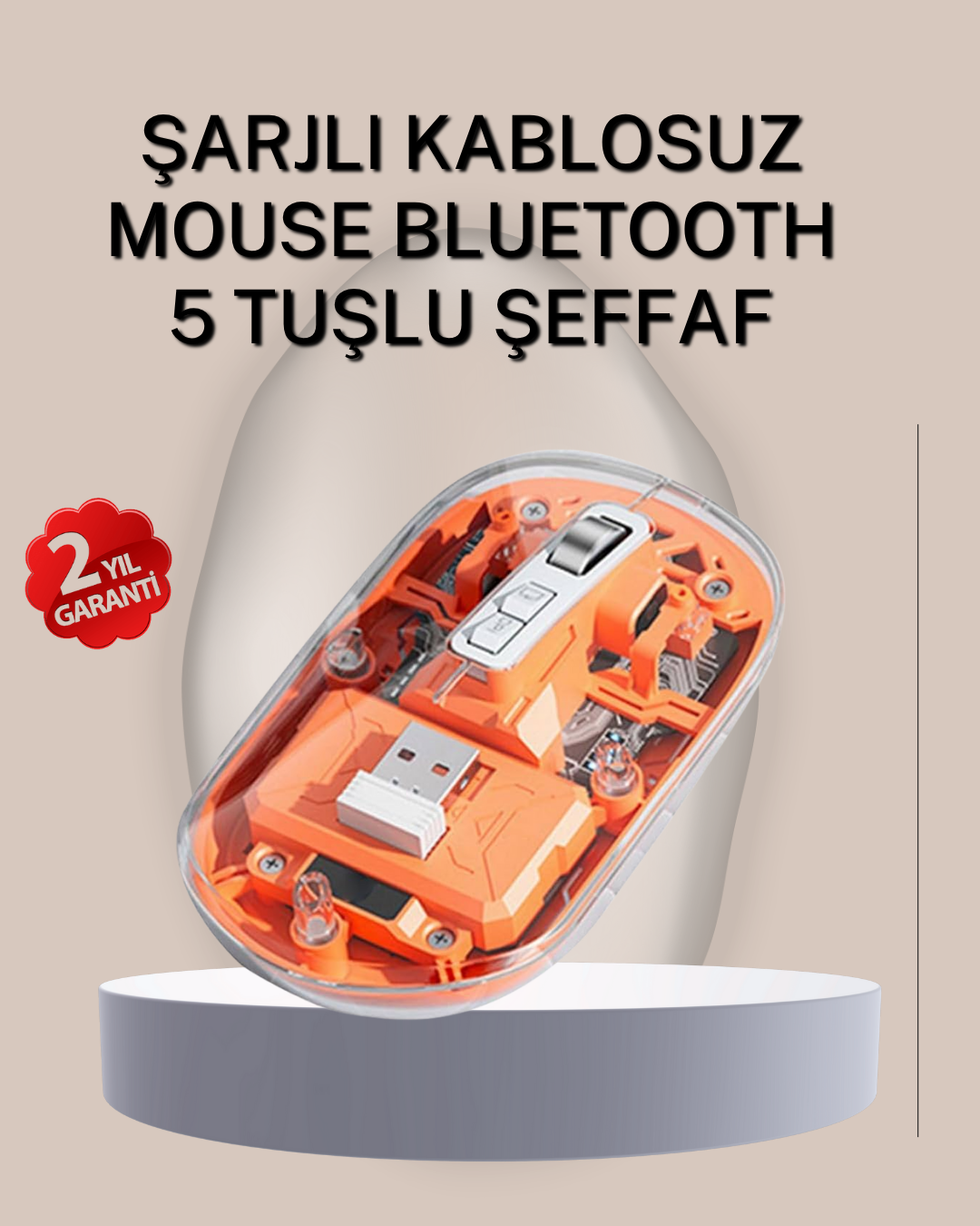 4-75 Çift Modlu Fare – USB Alıcılı ve Bluetooth Bağlantılı - Vipsepet - Görsel 1