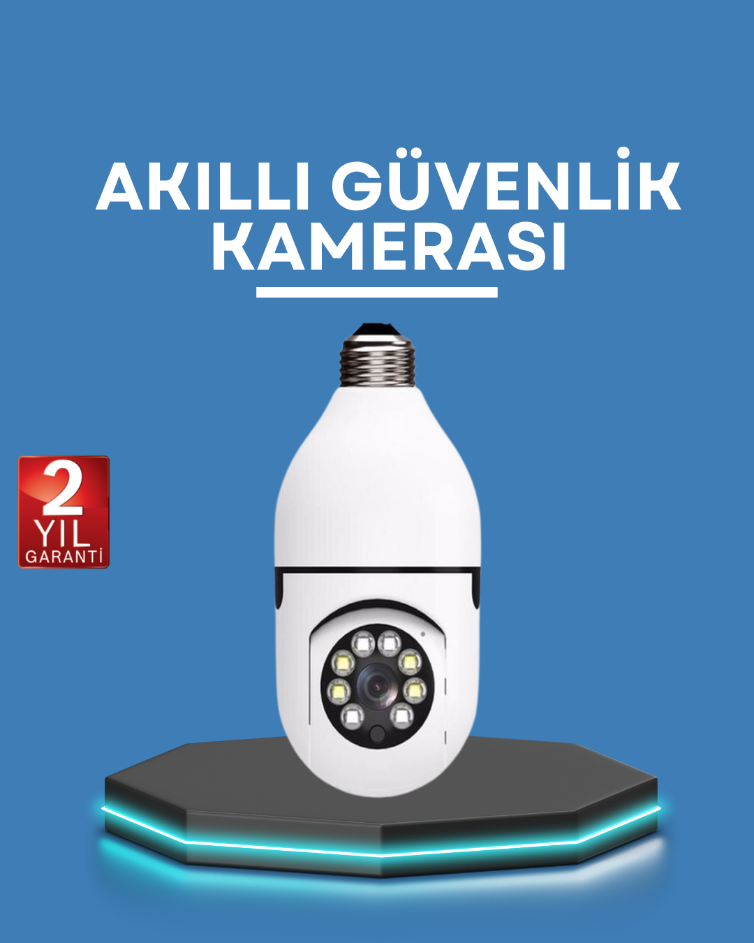 4-76 Akıllı Güvenlik Kamerası Full HD Görüntü ve Gece Görüş Özellikli - Vipsepet - Görsel 1