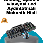 Mekanik Oyuncu Seti – LED Işıklandırma ve Ergonomik Mouse - Vipsepet
