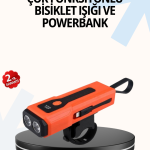 Powerbank Özellikli Bisiklet Işığı Dijital Göstergeli Led - vipsepet