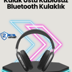 Bluetooth V5.0 Kablosuz Kulak Üstü Kulaklık | Katlanabilir, Mikro USB Girişli - Vipsepet