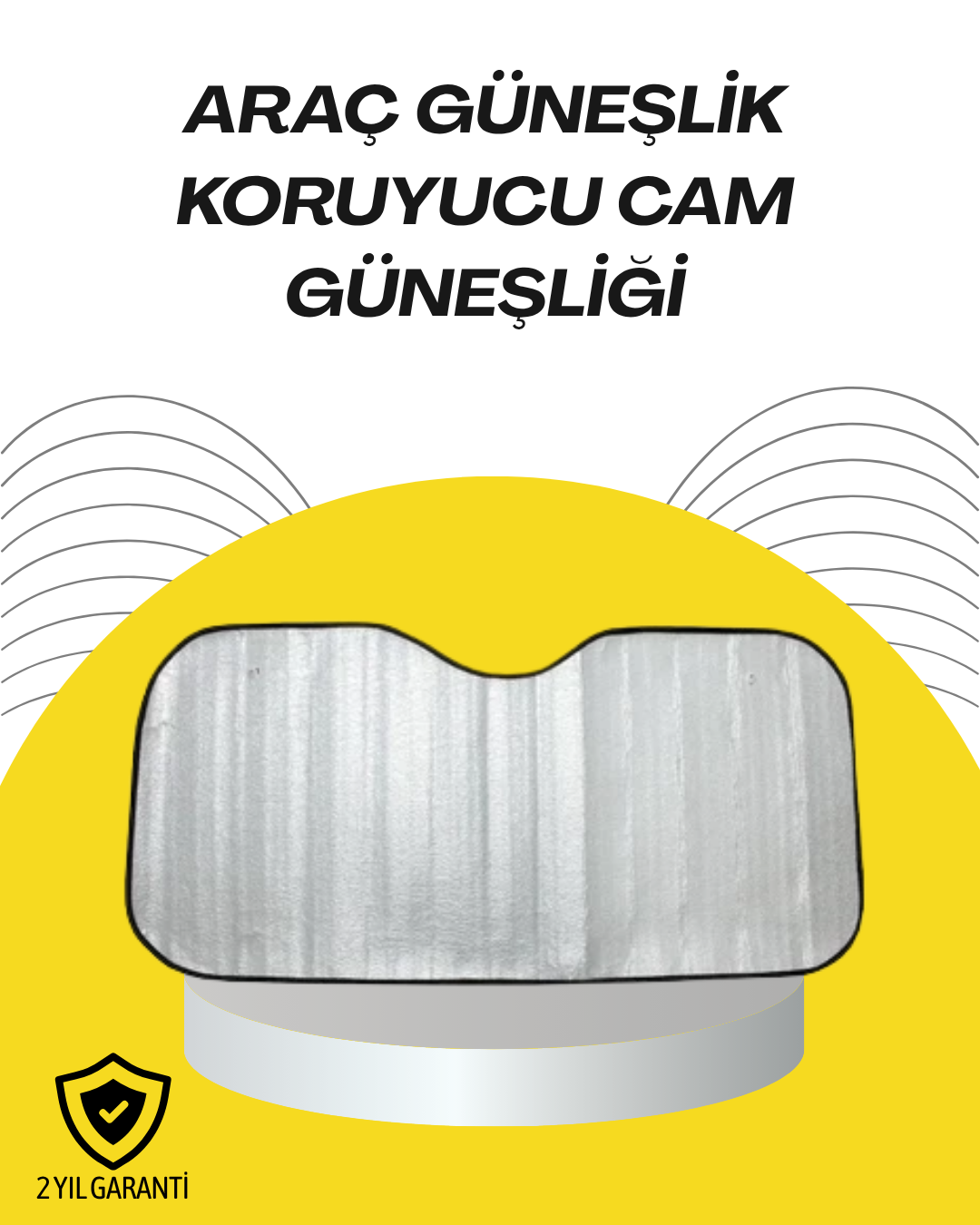 4-87 Katlanabilir Reflektörlü Oto Güneşliği – Yaz Sıcaklarına Karşı Yüksek Koruma - vipsepet - Görsel 1