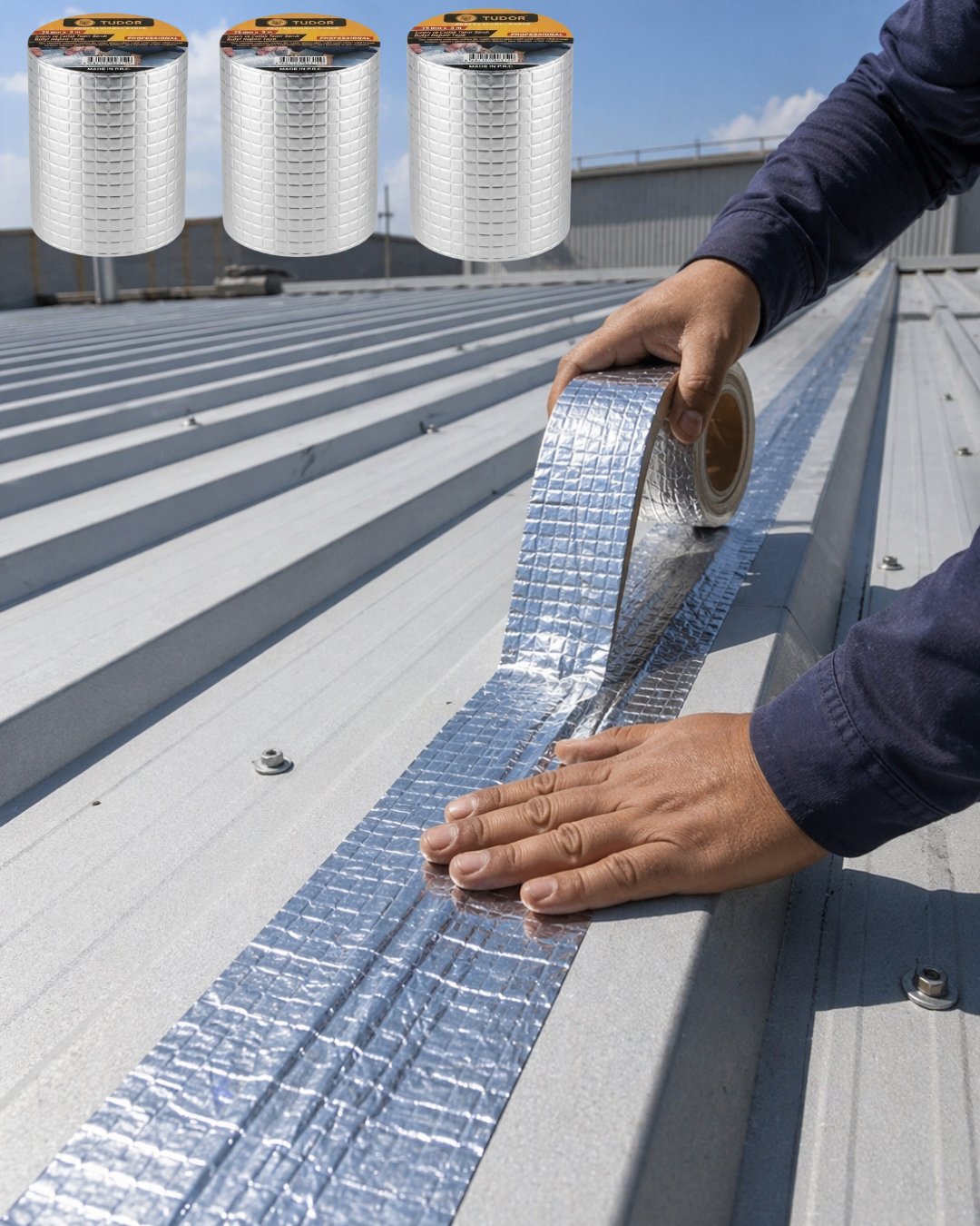 4-87 3 Lü Set Çatı Balkon PVC Boru İçin Sızdırmazlık Tamir Bandı - Vipsepet - Görsel 1