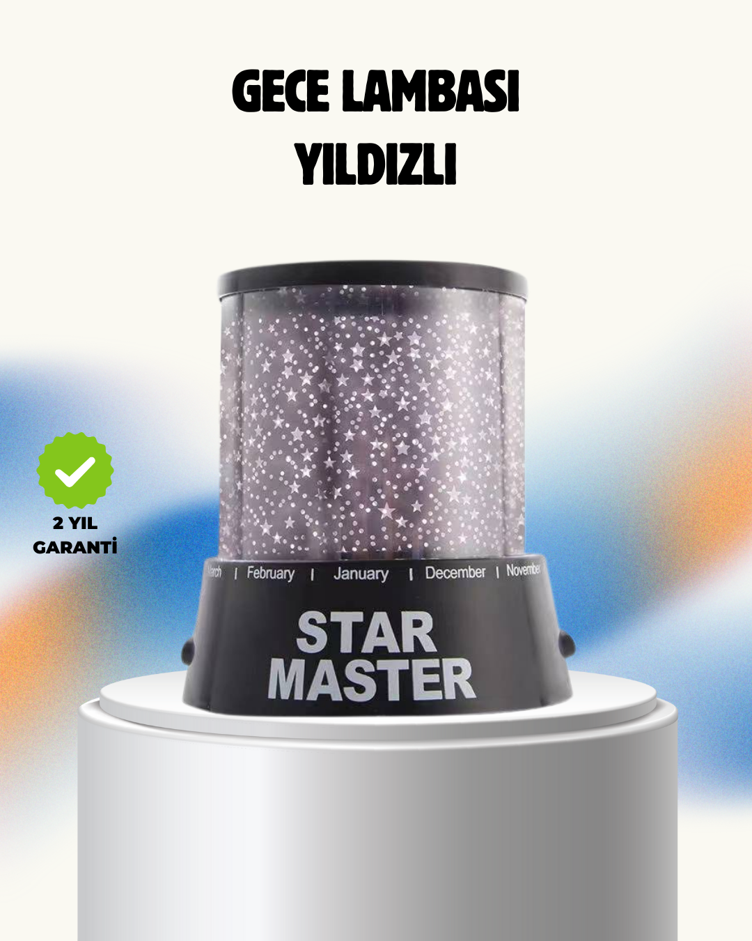 4-88 Renk Değiştirmeli LED Yıldız Projektör Parti ve Gece Lambası - Vipsepet - Görsel 1