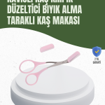 Hassas Kesim İçin Kavisli Yüz Bakım Makası - Vipsepet