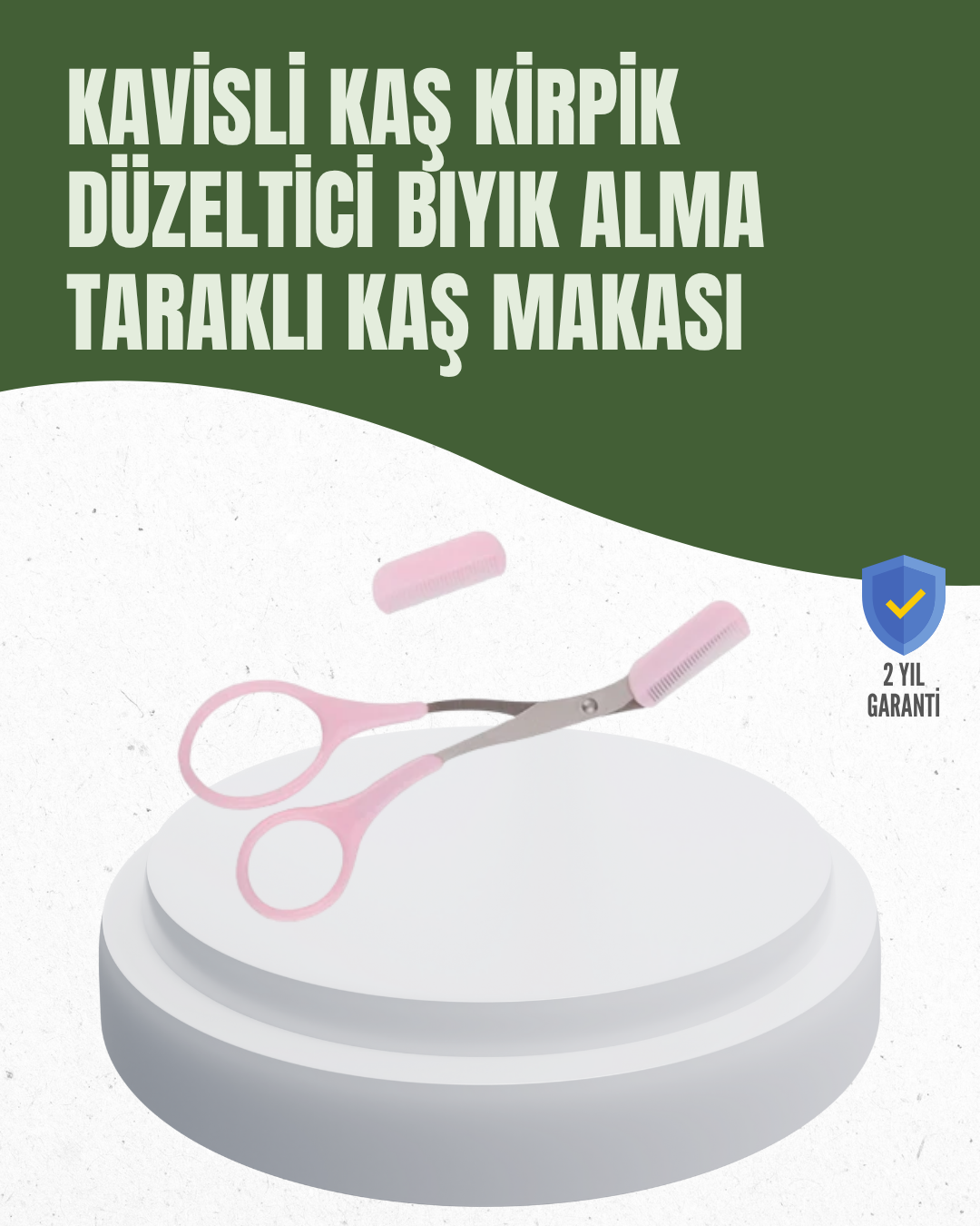 4-91 Hassas Kesim İçin Kavisli Yüz Bakım Makası - Vipsepet - Görsel 1