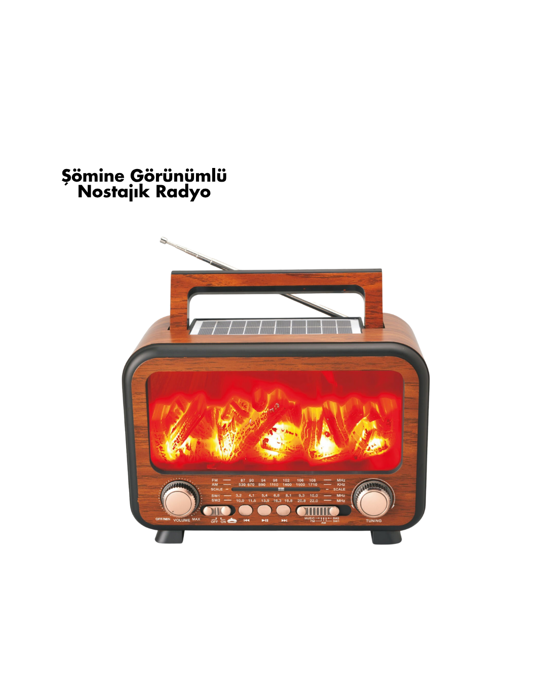 4-97 Alev Efektli Bluetooth Hoparlör - Vipsepet - Görsel 1