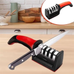 4 Aşamalı Kaymaz Tabanlı Hızlı Bıçak ve Makas Bileme Aracı - Keskin ve Pratik Kullanım ( Vipsepet )