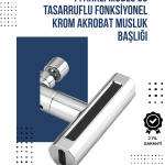 4 Modlu Musluk Başlığı | Şelale, Yağmur, Sprey, Köpük Akışı | Yüksek Basınç Performansı | Modern Tasarım - Vipsepet
