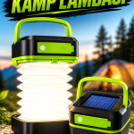 Güneş Enerjili Led Lamba Kamp Lambası Katlanabilir Lamba USB Şarjlı - Vipsepet