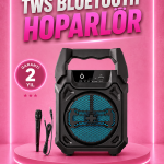 Taşınabilir 6.5” Bluetooth Hoparlör USB TF Kart Mikrofonlu Şarjlı Sistem - Vipsepet