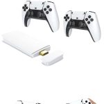 4K HD Görüntü Kaliteli Retro Game Stick 20000 Oyunlu Çift Kollu Beyaz Game Stick - Vipsepet