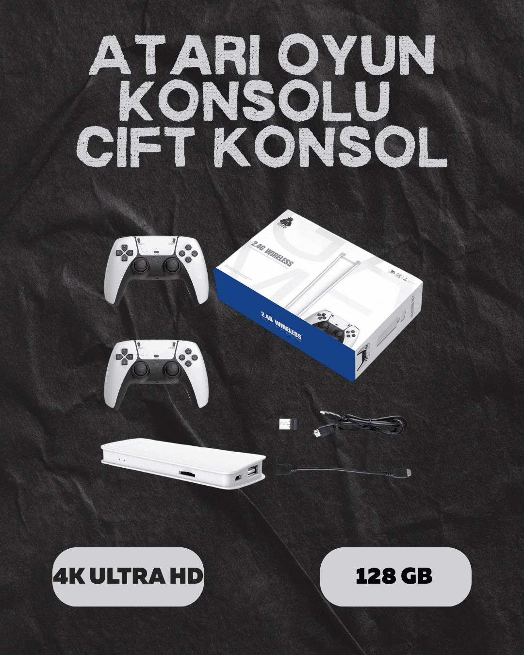 5-10 M15 Retro Konsol – 20.000 Oyunlu, Çift Gamepadli, 4K HDMI - Vipsepet - Görsel 1