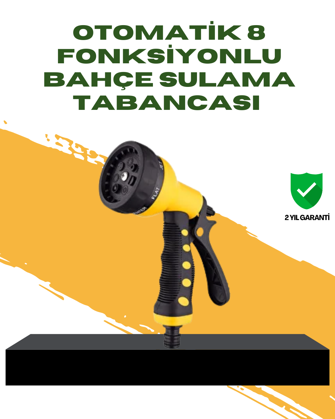 5-10 Bahçe Sulama Tabancası Hortum Ucu 8 Fonksiyonlu Ayarlanabilir - Vipsepet - Görsel 1