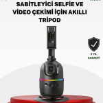 Sosyal Medya İçerikleri İçin Otomatik Yüz Takipli 360° Döner Gimbal Stand - Vipsepet