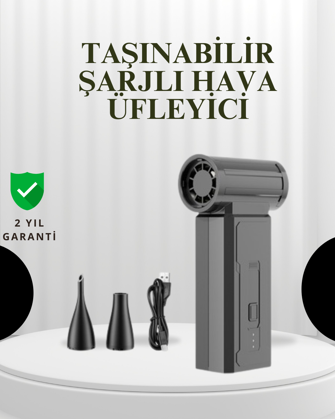5-110 Taşınabilir Şarjlı Güçlü Hava Üfleme Aleti Çok Yönlü Kullanım - Vipsepet - Görsel 1