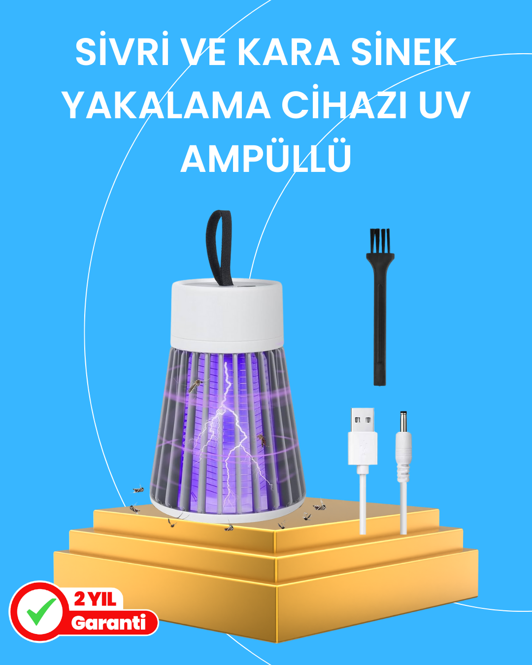 5-113 Çocuk ve Evcil Hayvan Dostu Sivrisinek Yakalama Lambası - Vipsepet - Görsel 1