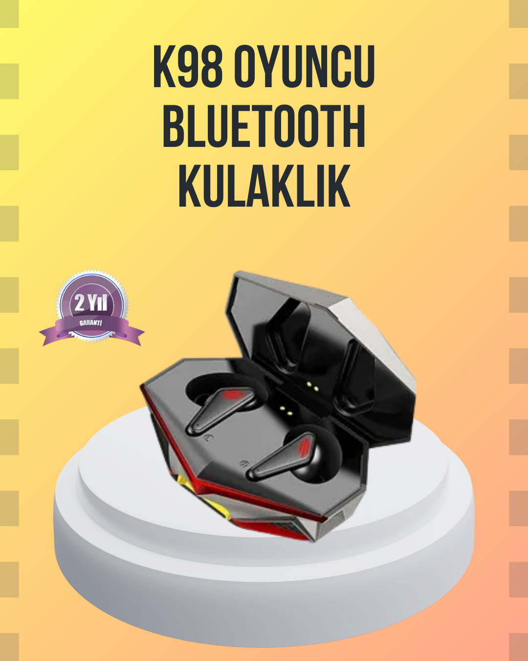 5-117 Kablosuz Bluetooth Gaming Kulaklık Suya Dayanıklı - vipsepet - Görsel 1