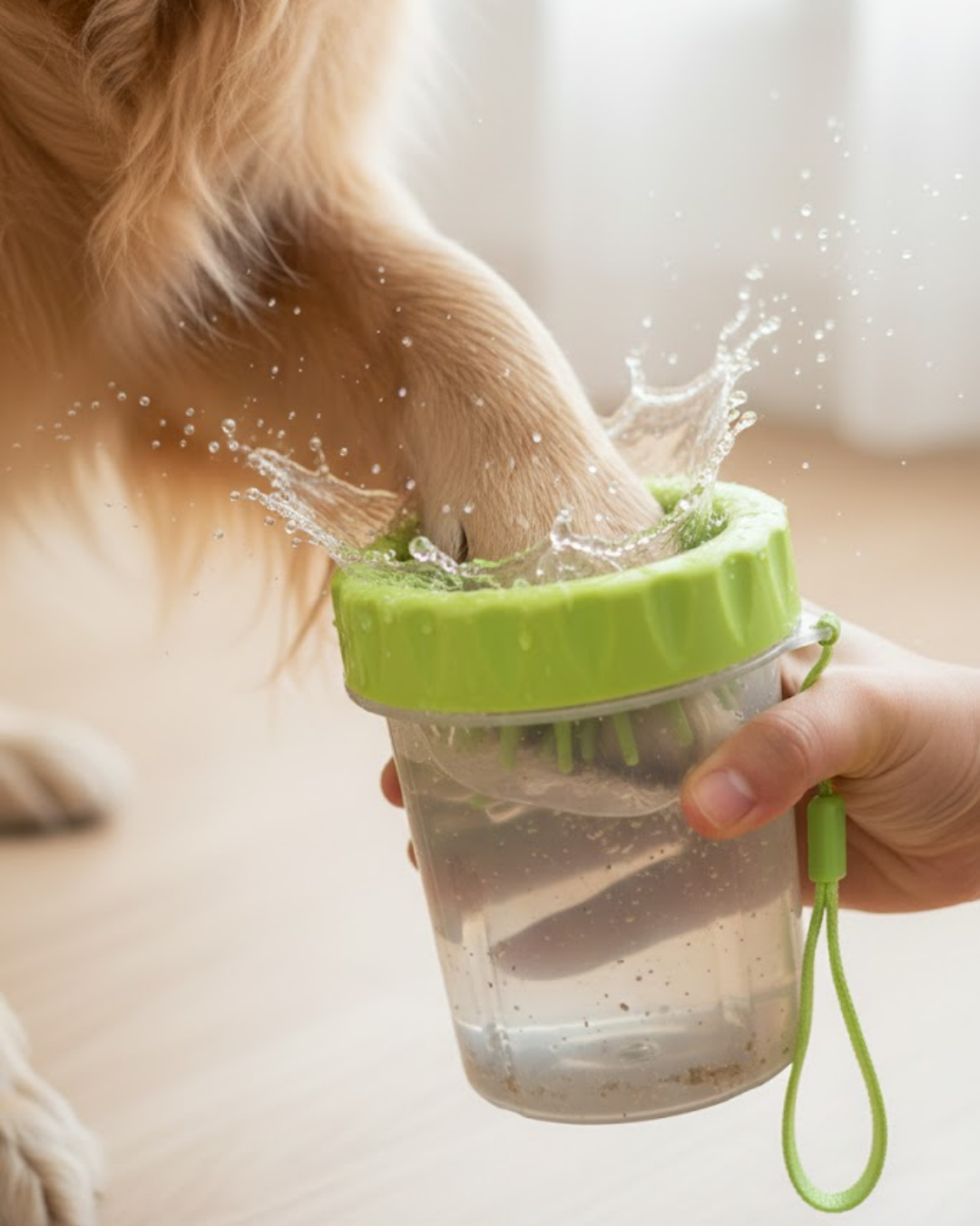 5-124 Köpek Pati Temizleyici Yıkama Kabı Halı ve Zemin Koruyucu - Vipsepet - Görsel 1