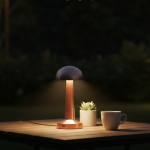 Modern Bronz Masa Lambası 3 Renk LED Dokunmatik Şarjlı Model - Vipsepet