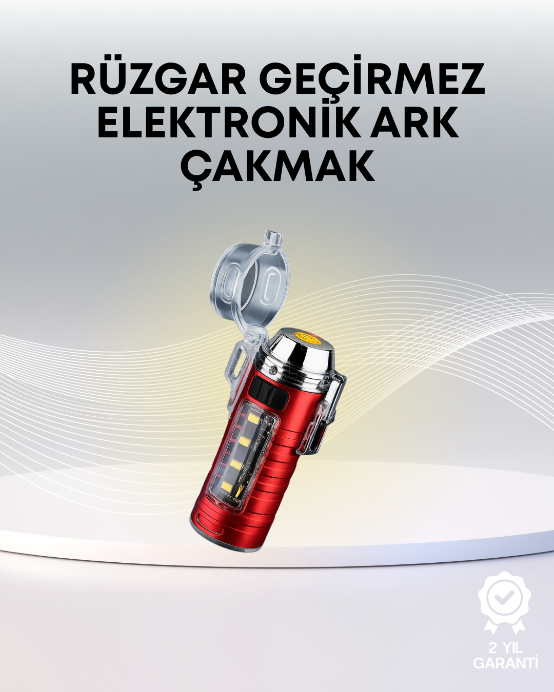 5-138 USB Şarjlı Suya Dayanıklı Elektrikli Çakmak - Vipsepet - Görsel 1
